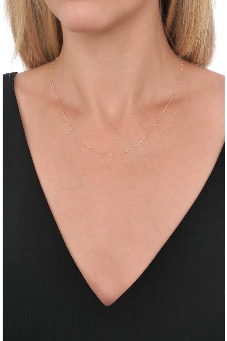 14K Gold Ball Bead Chain Necklace, Alternate, color, 14K YELLOW GOLD