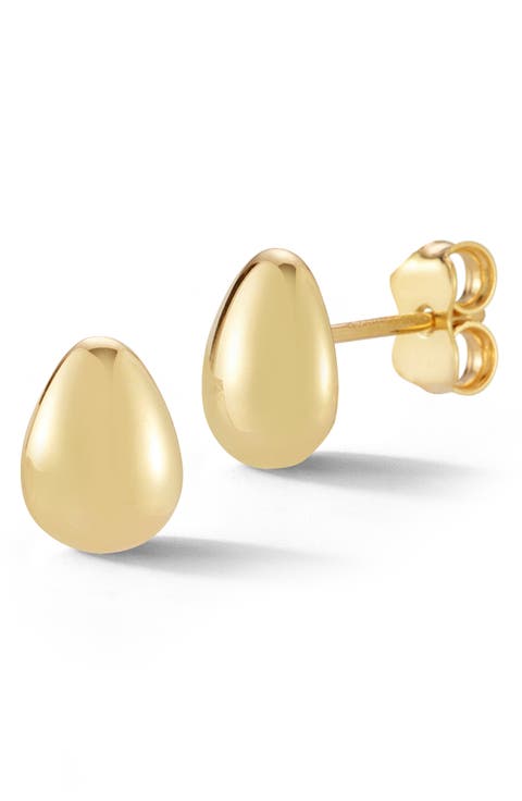 Pear Stud Earrings