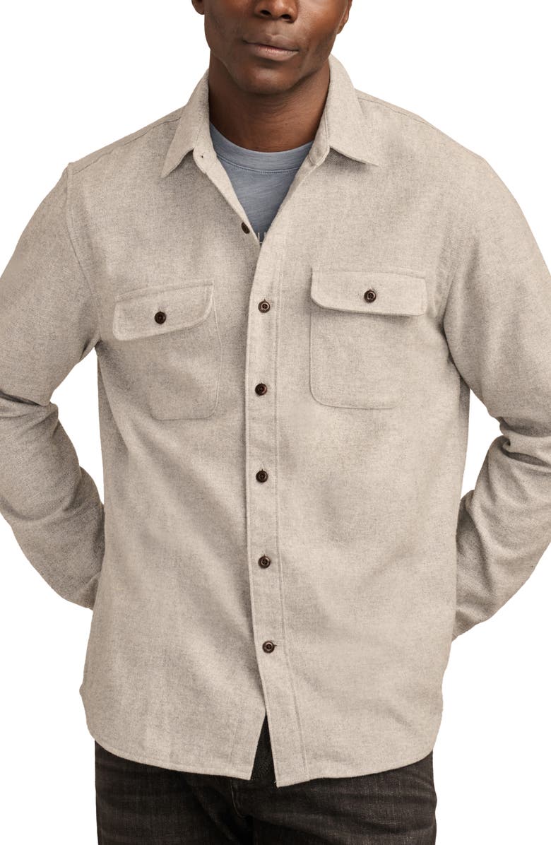 Lucky Brand Sof Cloud Flannel Button-Up Shirt, Main, color,