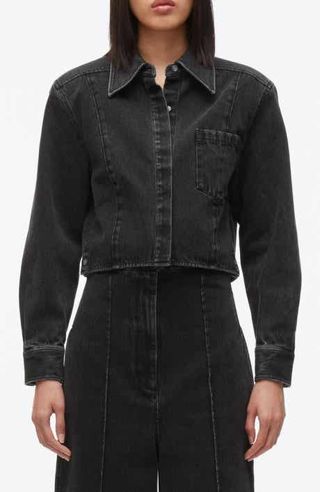 Cropped Denim Shirt Jacket