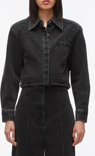 3.1 Phillip Lim Cropped Denim Shirt Jacket