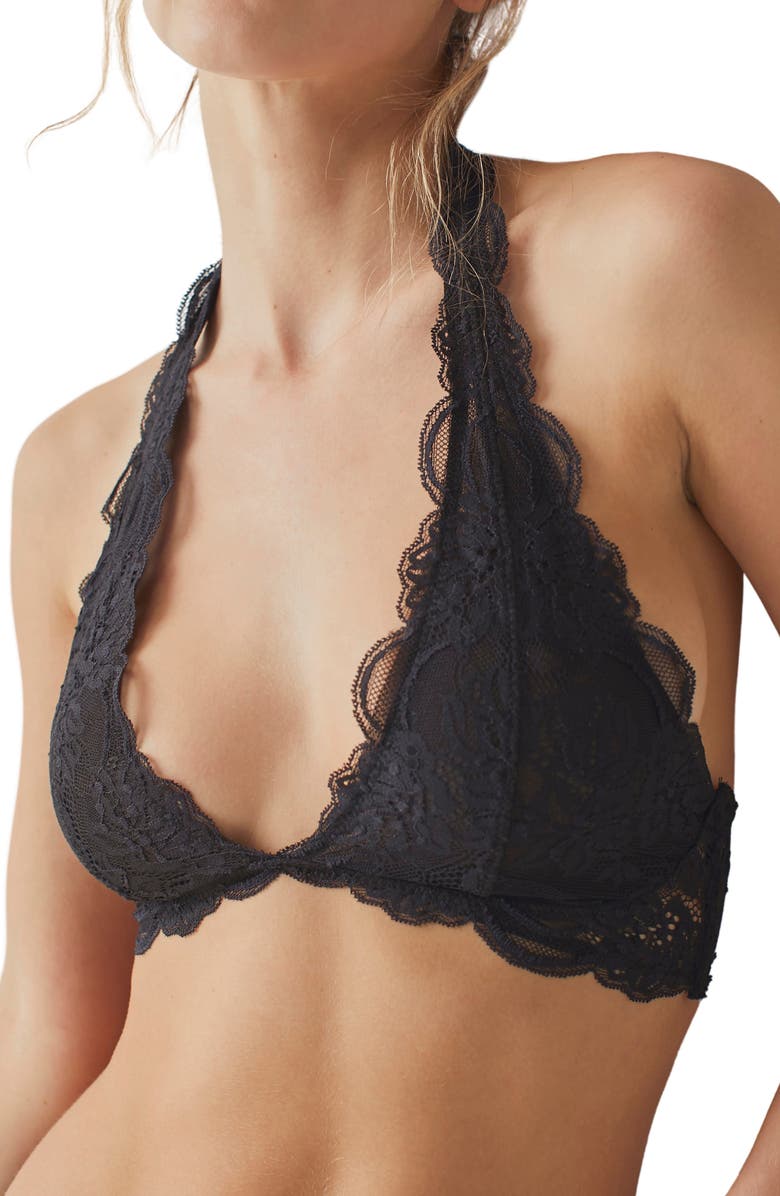 Free People Last Dance Lace Halter Bra, Main, color, 