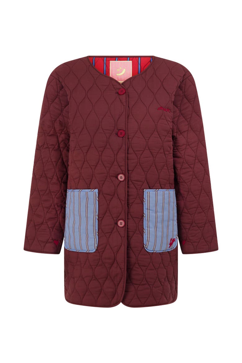 Royal Match  Quilted Jacket, Alternate, color, Multi