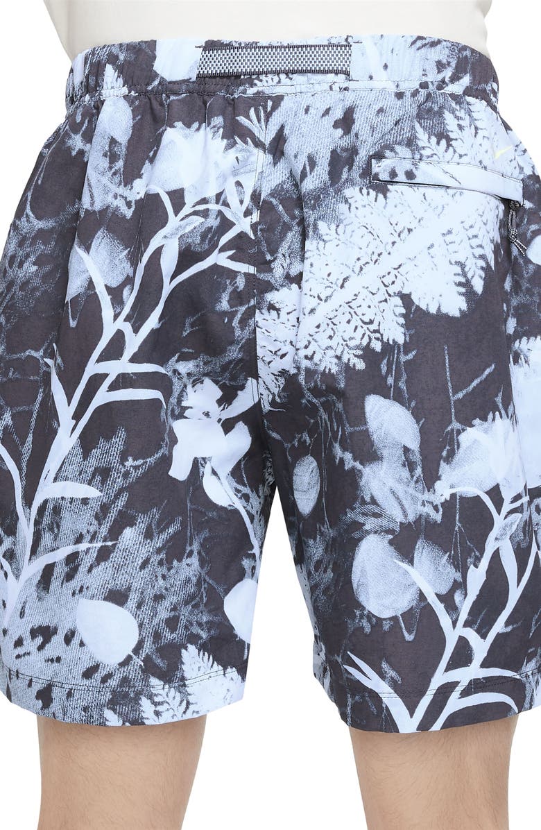 Nike ACG Water Repellent Floral Nylon Trail Shorts, Alternate, color, 