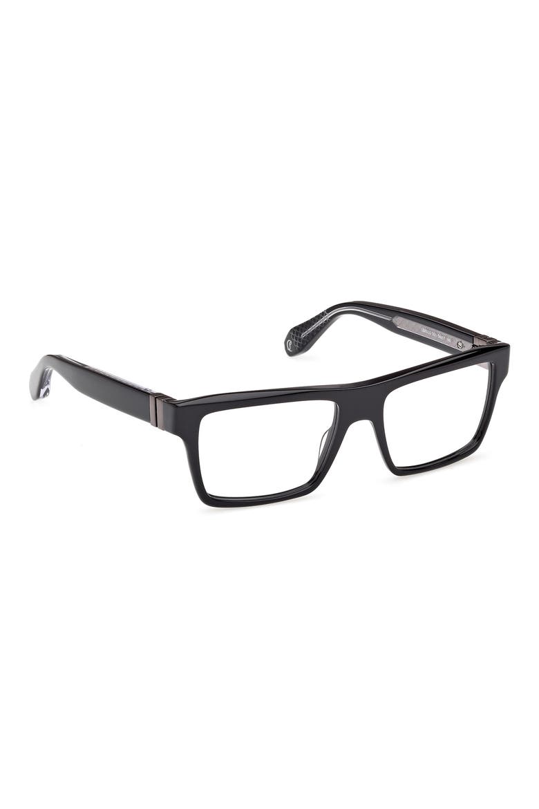 54mm Rectangular Optical Glasses, Alternate, color, BLACK