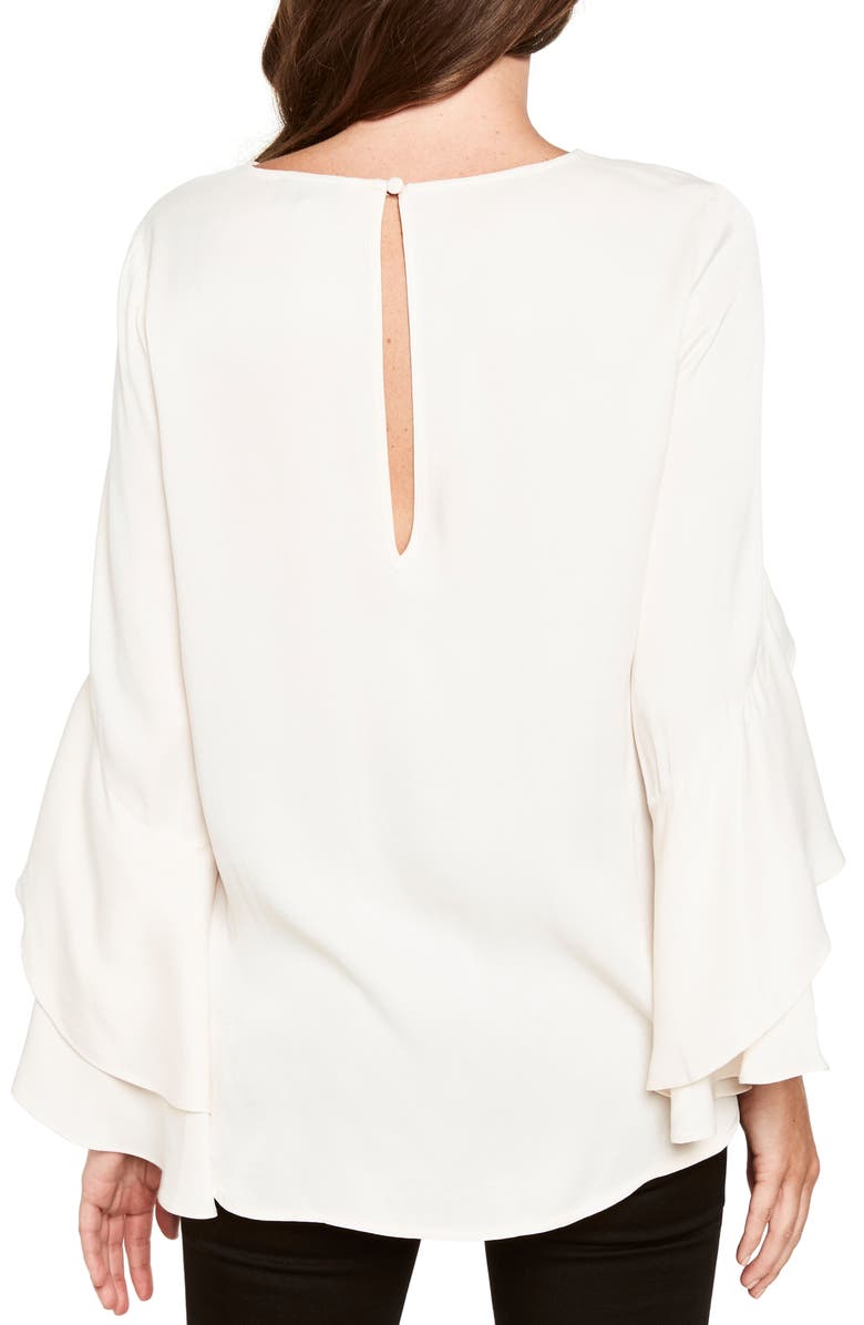 Bardot Bell Sleeve Top, Alternate, color, 