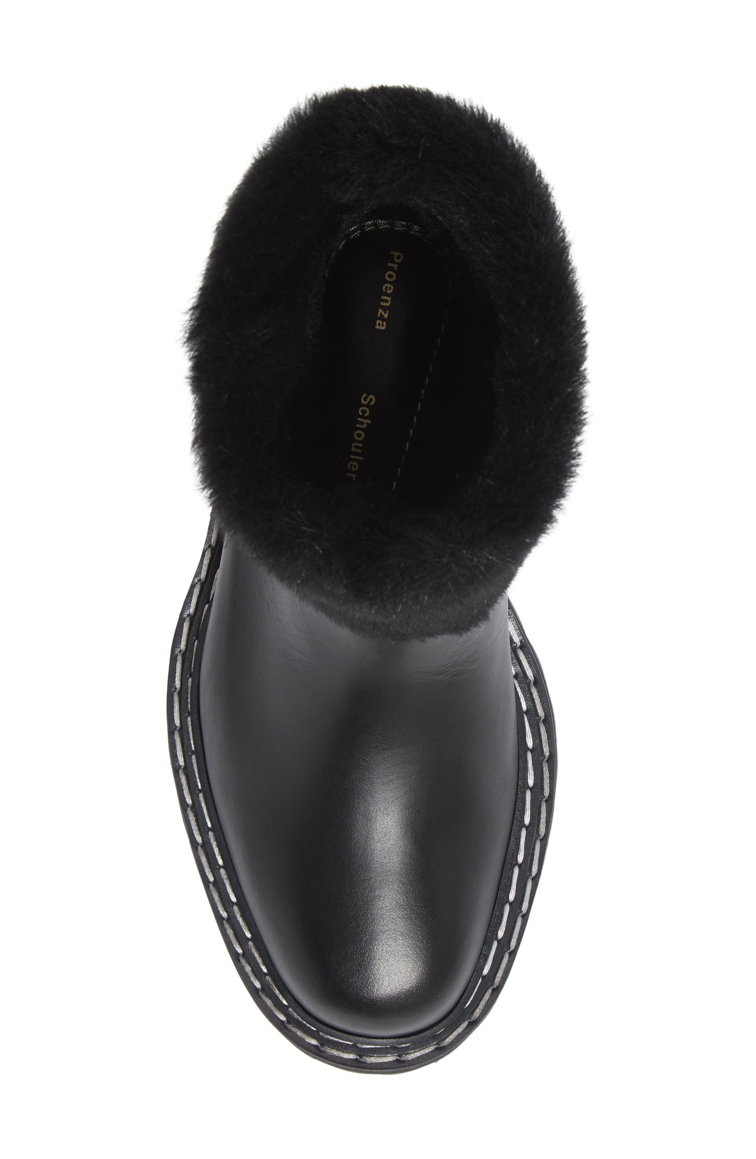 Proenza Schouler Genuine Shearling Lined Boot, Alternate, color, 