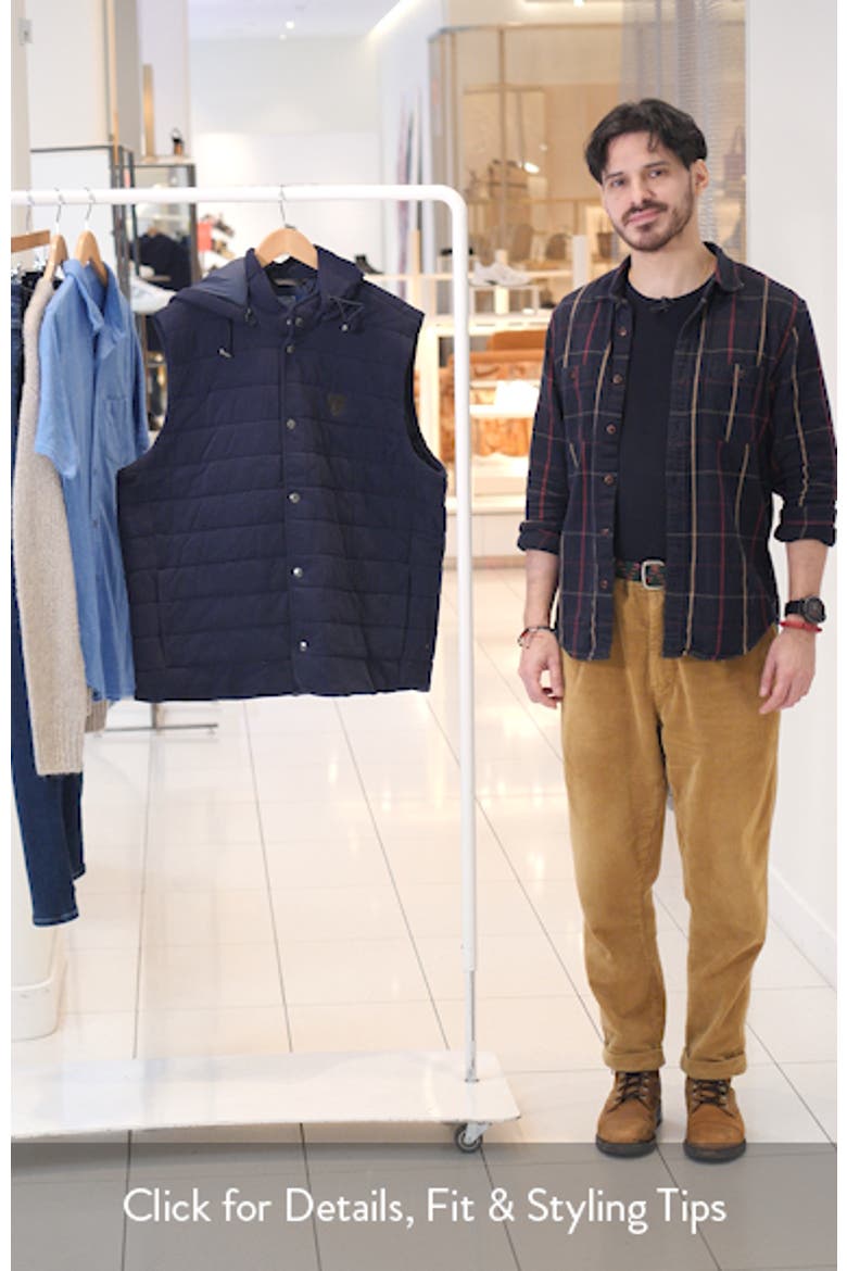 Quilted Hooded Jersey Vest video