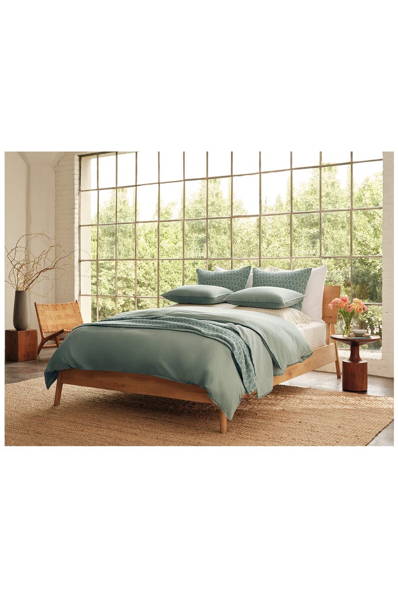 Mirada Organic Cotton Matelassé Blanket, Alternate, color, THYME CHRYSANTHEMUM