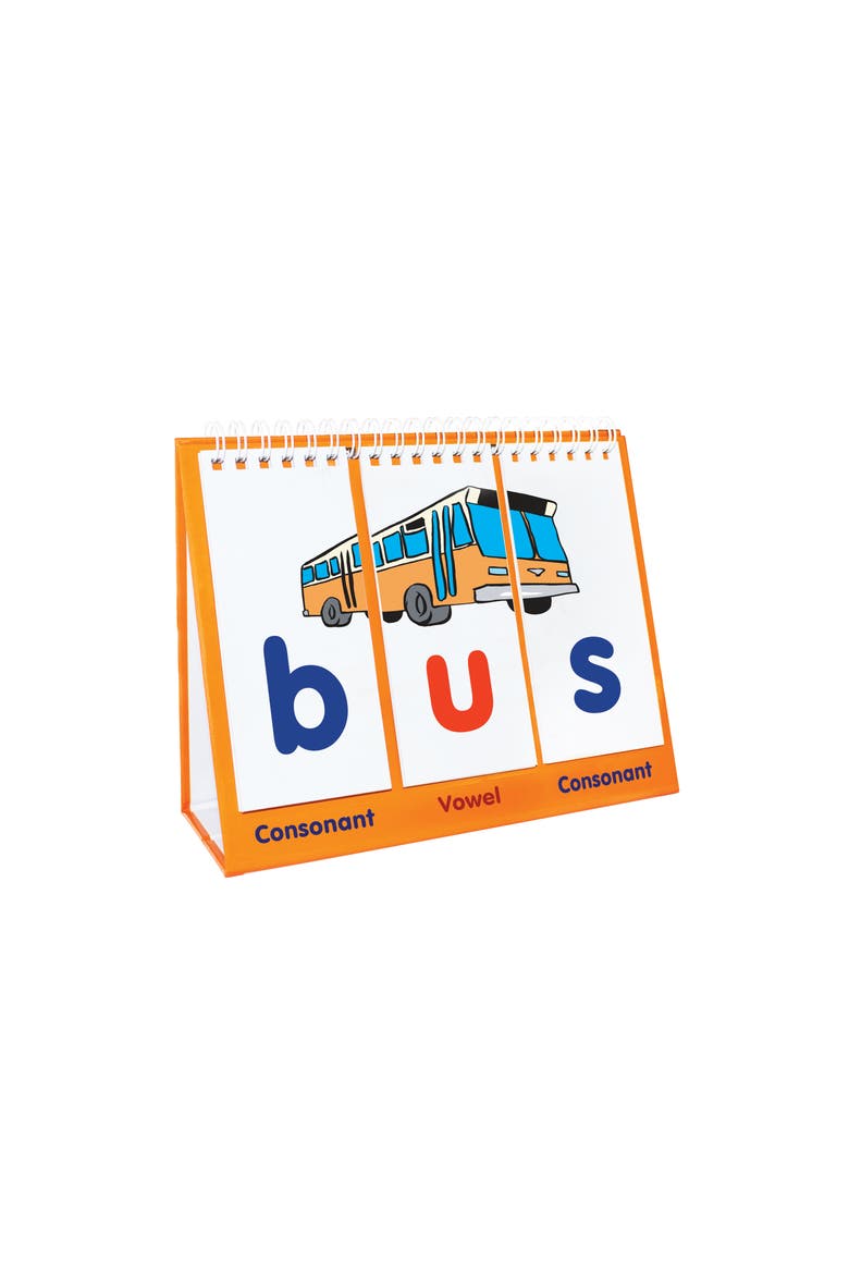 CVC Consonant Vowel Consonant Words Flash Cards, Alternate, color, Multicolored