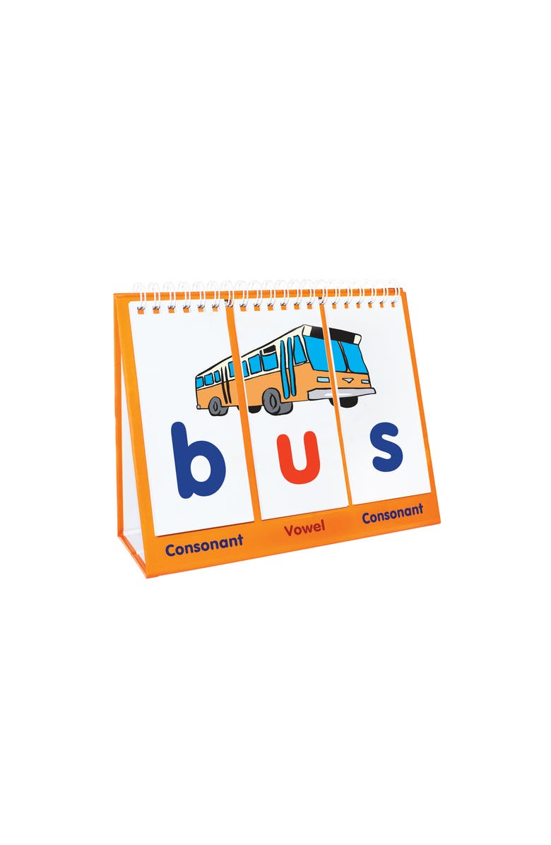 Junior Learning CVC Consonant Vowel Consonant Words Flash Cards, Alternate, color, Multicolored