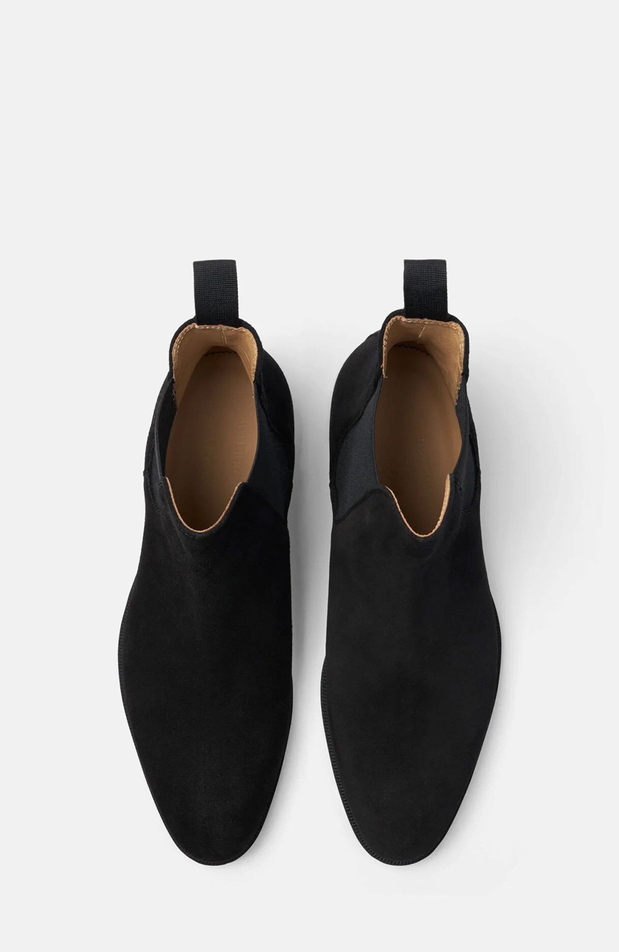 Giancarlo Chelsea Boots, Alternate, color, Black - suede