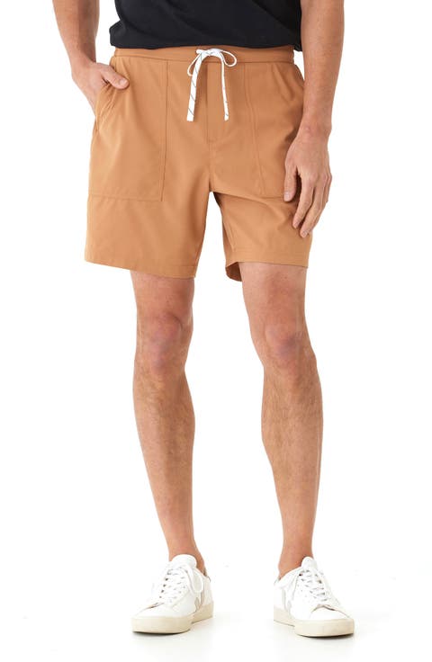 Essential Flat Front Stretch Drawstring Shorts