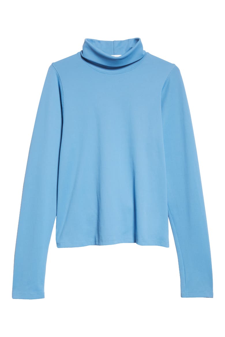 Contour Turtleneck, Alternate, color, CERULEAN BLUE