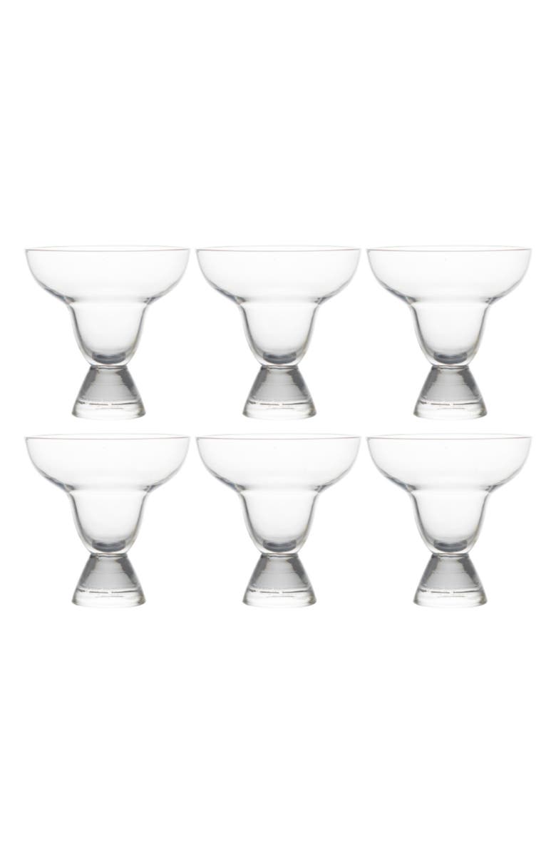 Fortessa After Hours Set of 6 Margarita Glasses, Main, color, Clear