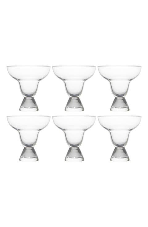 After Hours Set of 6 Margarita Glasses