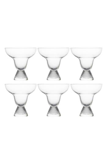 Fortessa After Hours Set Of 6 Margarita Glasses In Clear
