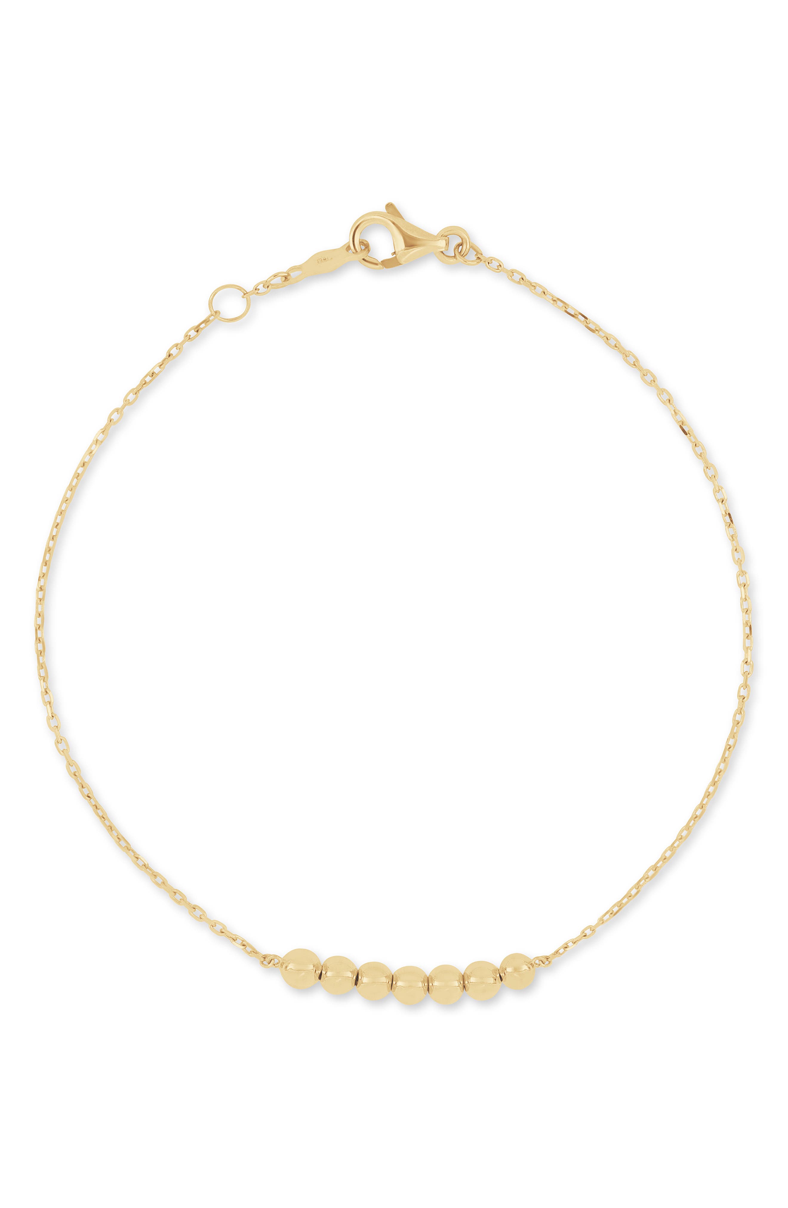 14K Gold Line Bracelet