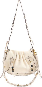 Isabel Marant Bolton Bubble Pebbled Leather Hobo Bag