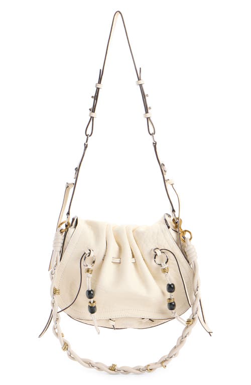 Isabel Marant Bolton Bubble Pebbled Leather Hobo Bag in Chalk at Nordstrom