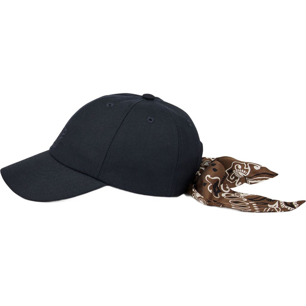 Sandro Cap With Tied Scarf In Black