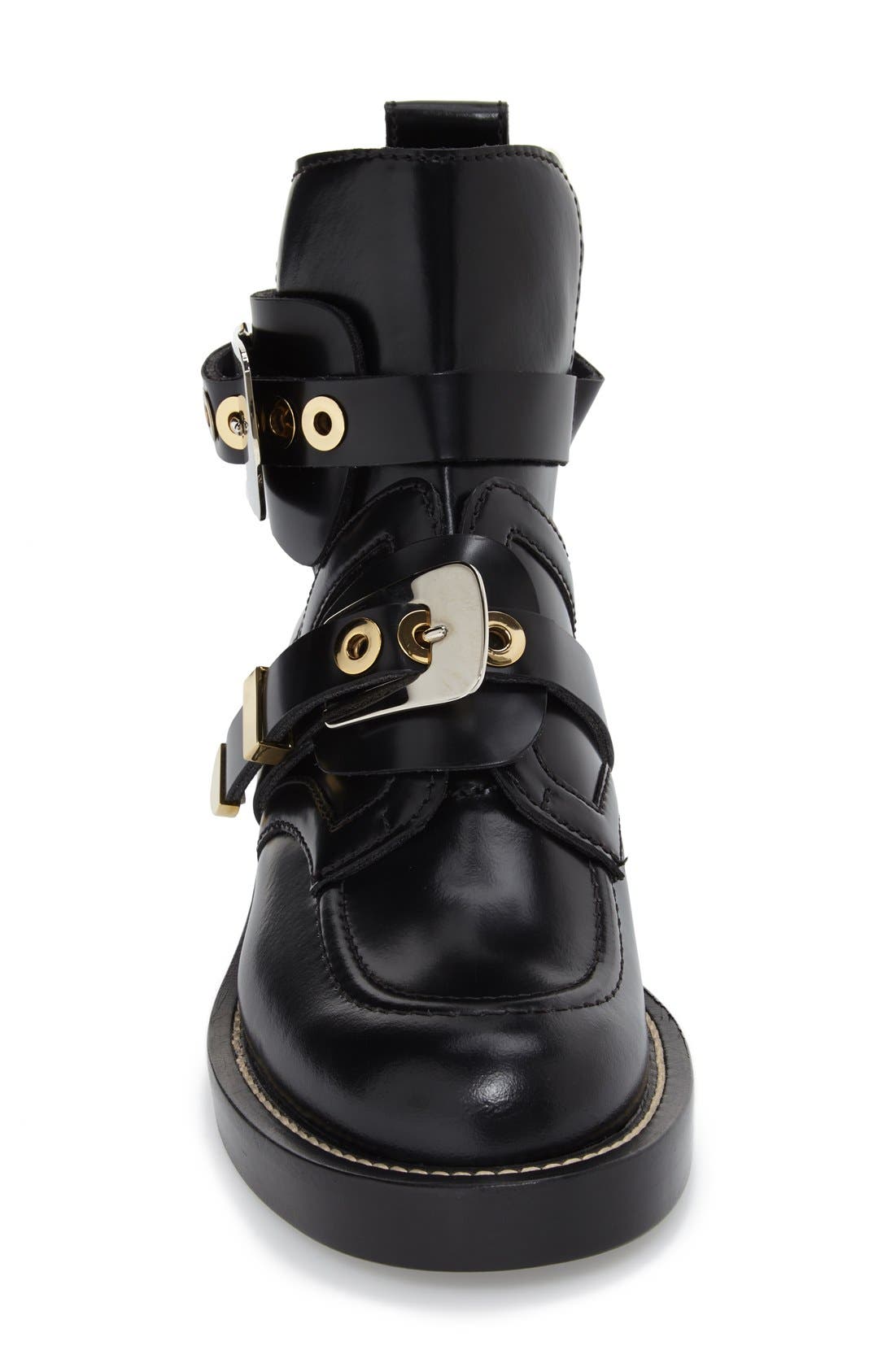 Balenciaga Cutout Buckle Boot, Alternate, color, 