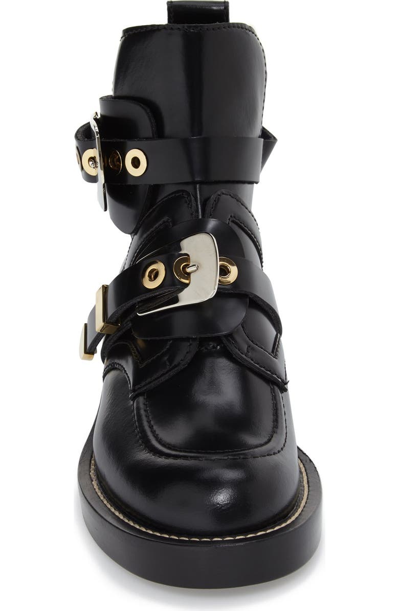 Balenciaga Cutout Buckle Boot, Alternate, color,