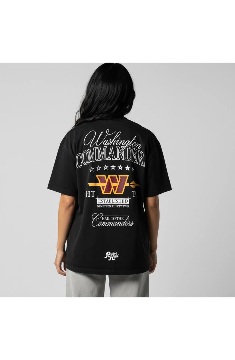 THE WILD COLLECTIVE Unisex The Wild Collective Black Washington Commanders Mineral Washed T-Shirt, Alternate, color, Black
