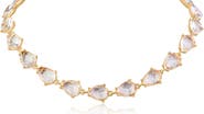 JARDIN Pear Cut Crystal Collar Necklace