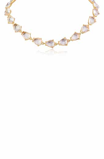 JARDIN Pear Cut Crystal Collar Necklace