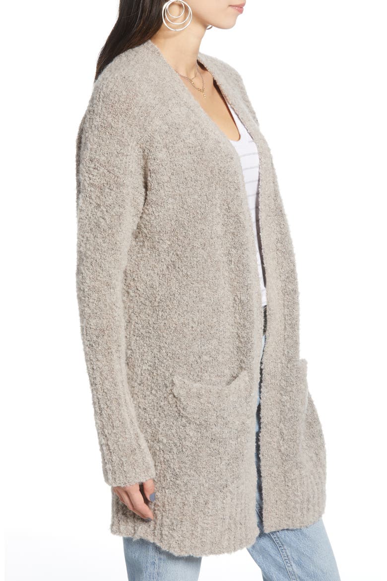 Open Front Cardigan, Alternate, color, GREY TAUPE