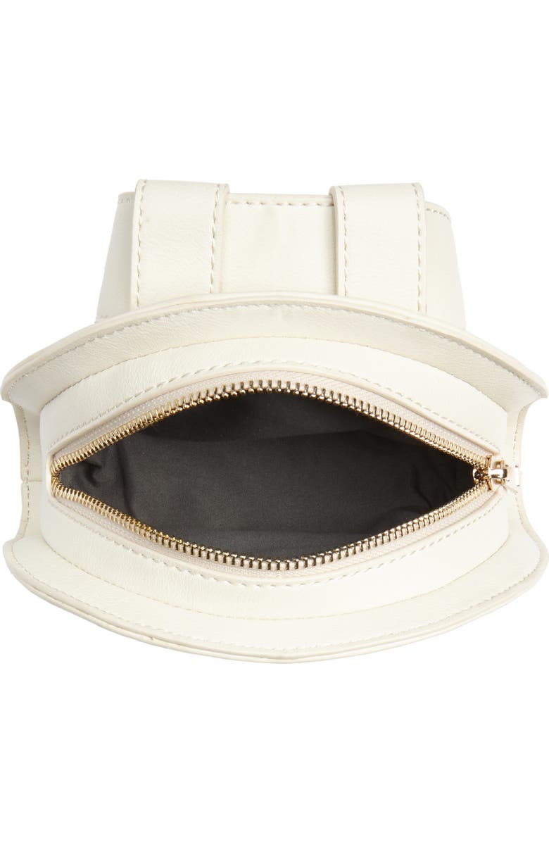 Leith Straw & Faux Leather Belt Bag, Alternate, color,
