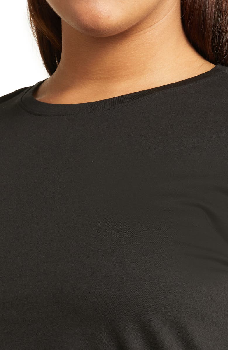 Eileen Fisher Round Neck Organic Cotton Long Sleeve Top, Alternate, color, 