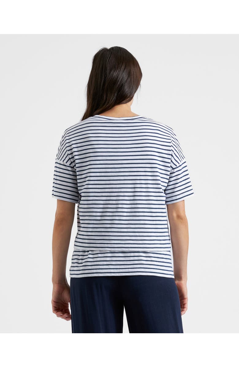 Ripe Maternity Claudette Nursing Tee, Alternate, color, White / Ink