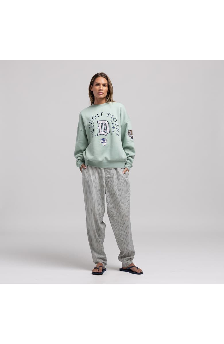 Mitchell & Ness Women's Mitchell & Ness Green Detroit Tigers Yacht Rock Sweatshirt, Alternate, color, Green
