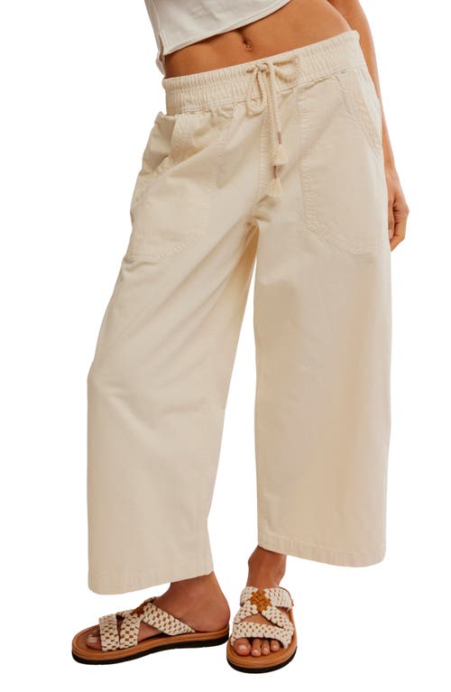 Free People Easy Peasy Wide Leg Drawstring Pants In Irie