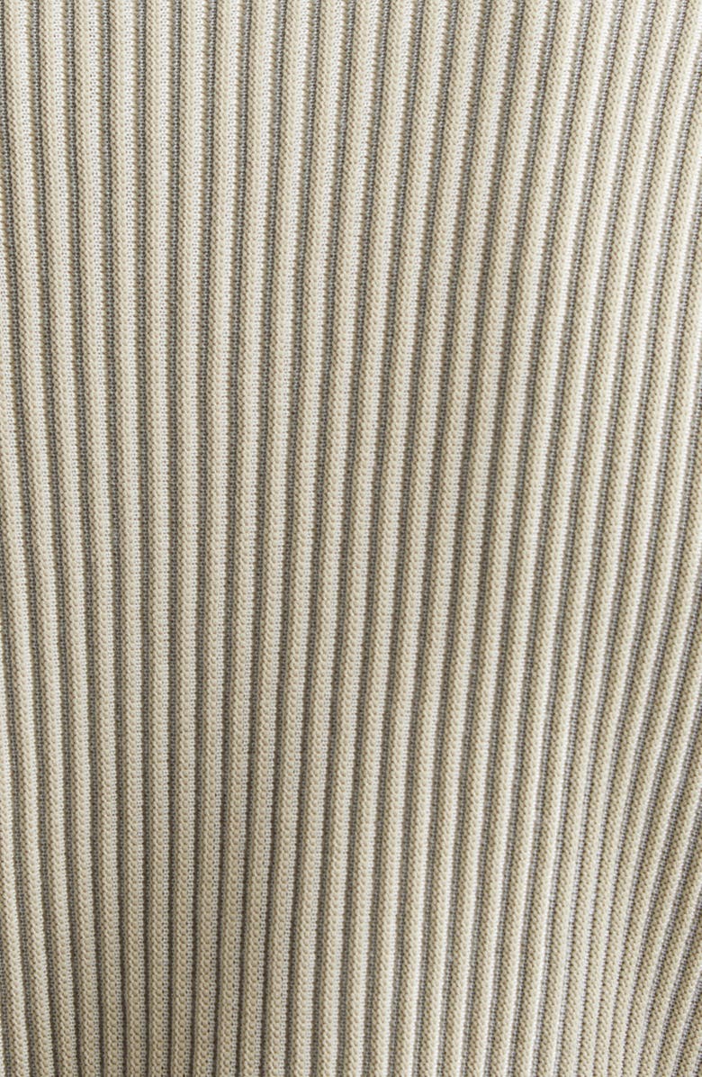 Giorgio Armani Rib V-Neck Cardigan, Alternate, color, Tan