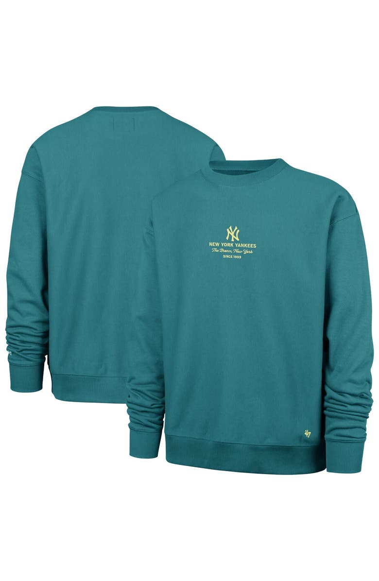 '47 Men's '47  Hunter Green New York Yankees Anderson Foundation Sweatshirt, Main, color, Hunter Green