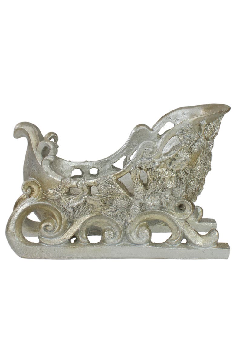 Northlight Christmas Sleigh Decoration - 9.75" - Champagne, Main, color, Gold