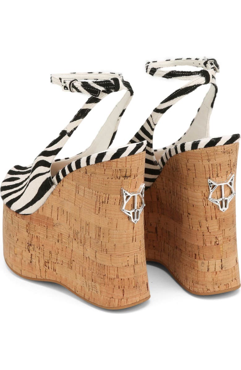 Naked Wolfe Tansy White Patent, Alternate, color, Zebra