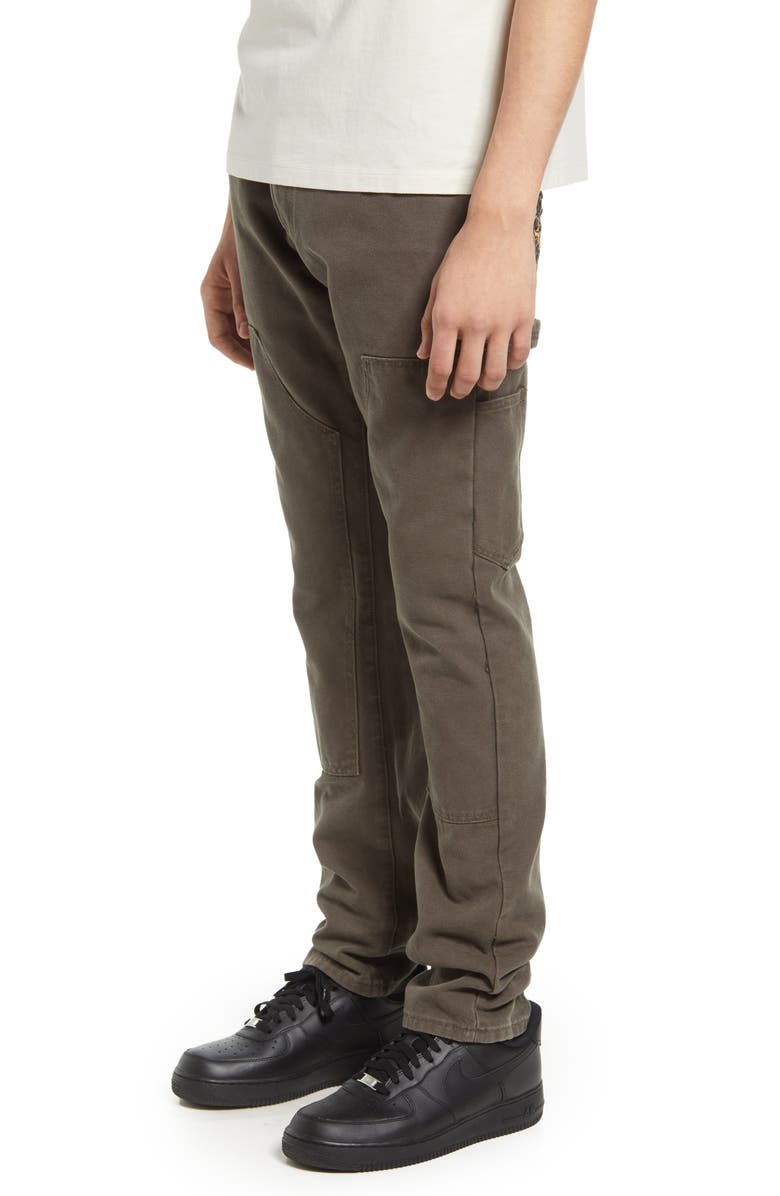 Cult of Individuality Rocker Slim Rigid Straight Leg Carpenter Pants, Alternate, color, Army Green