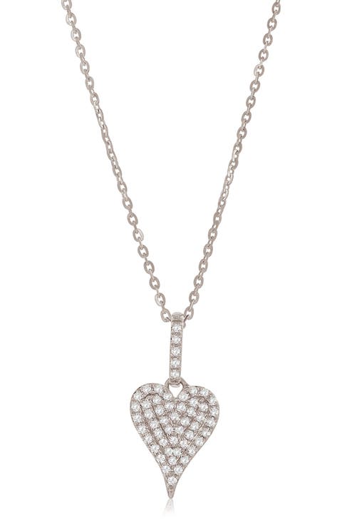 Diamond Heart Pendant Necklace