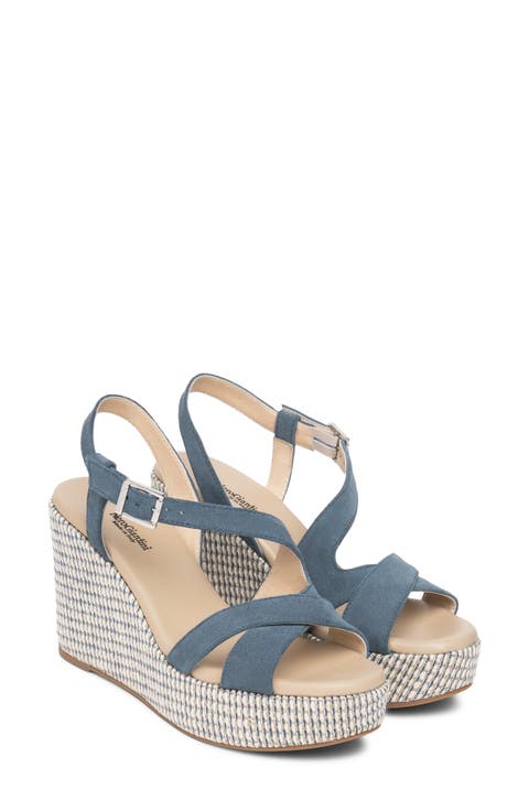 Slingback Platform Wedge Sandal (Women)