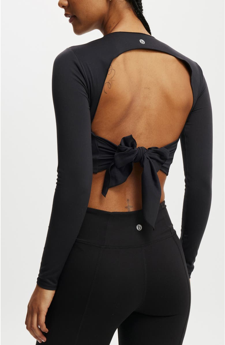 COTTON ON BODY Women's Active Ultra Soft Open Tie Back Longsleeve, Alternate, color, 