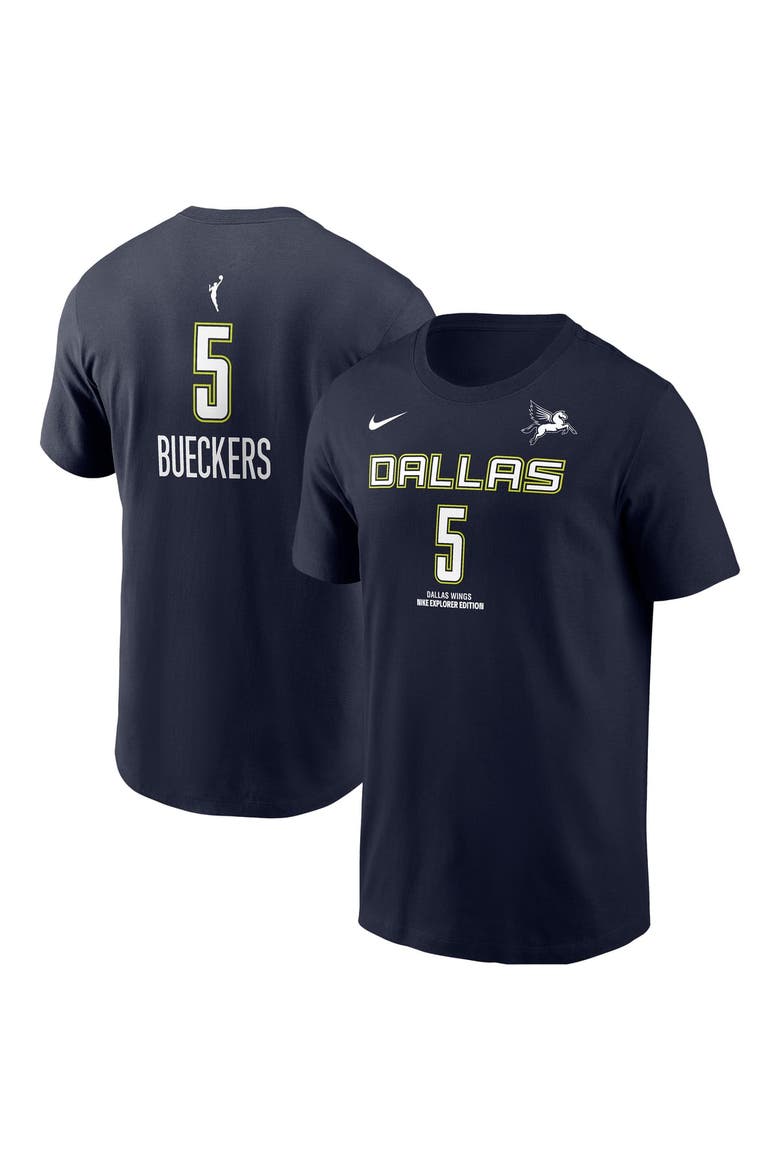 Men's Nike Paige Bueckers Navy Dallas Wings Name & Number T-Shirt, Main, color, Navy