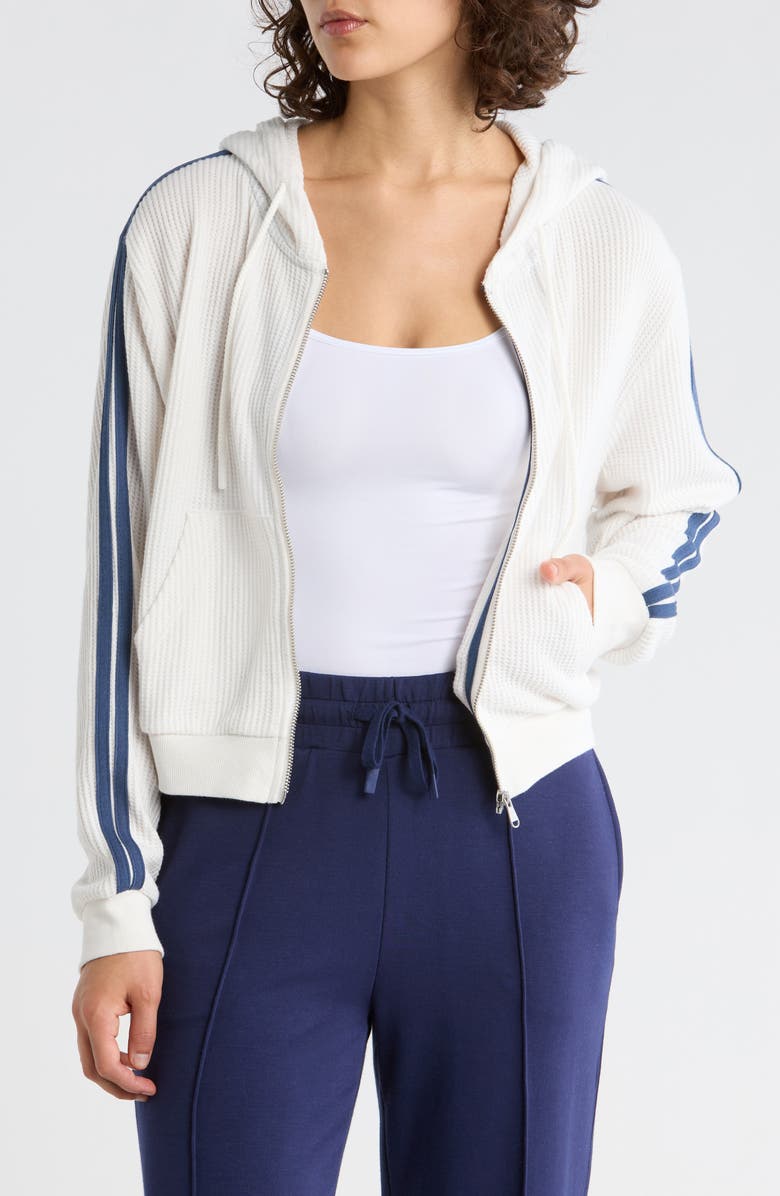 PJ Salvage Back On Track Full Zip Hoodie, Main, color, Ivory