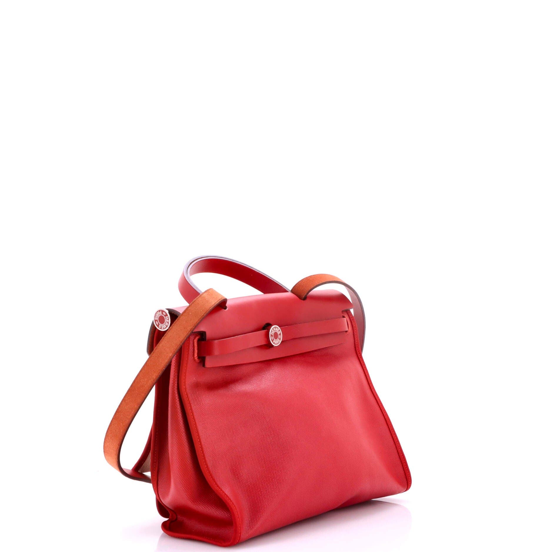 Herbag Zip Berline Vache Canvas and Leather 31, Alternate, color, Rouge Piment