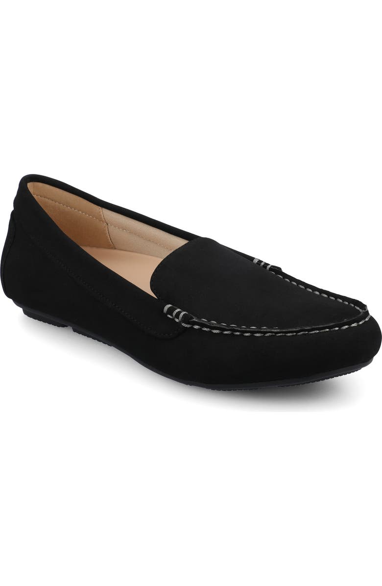 Journee Collection Oreta Driving Loafer - Wide Width Available, Main, color, Black