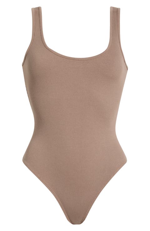 Nica Scoop Neck Tank Bodysuit