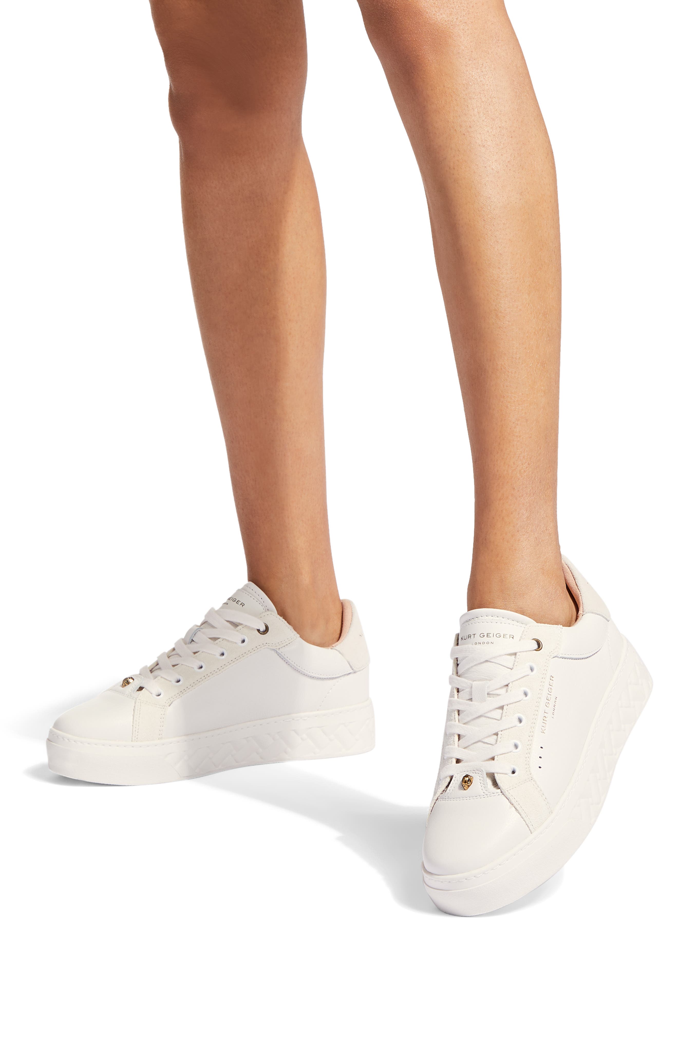 Kurt Geiger London Kensington Platform Sneaker, Alternate, color, Open White